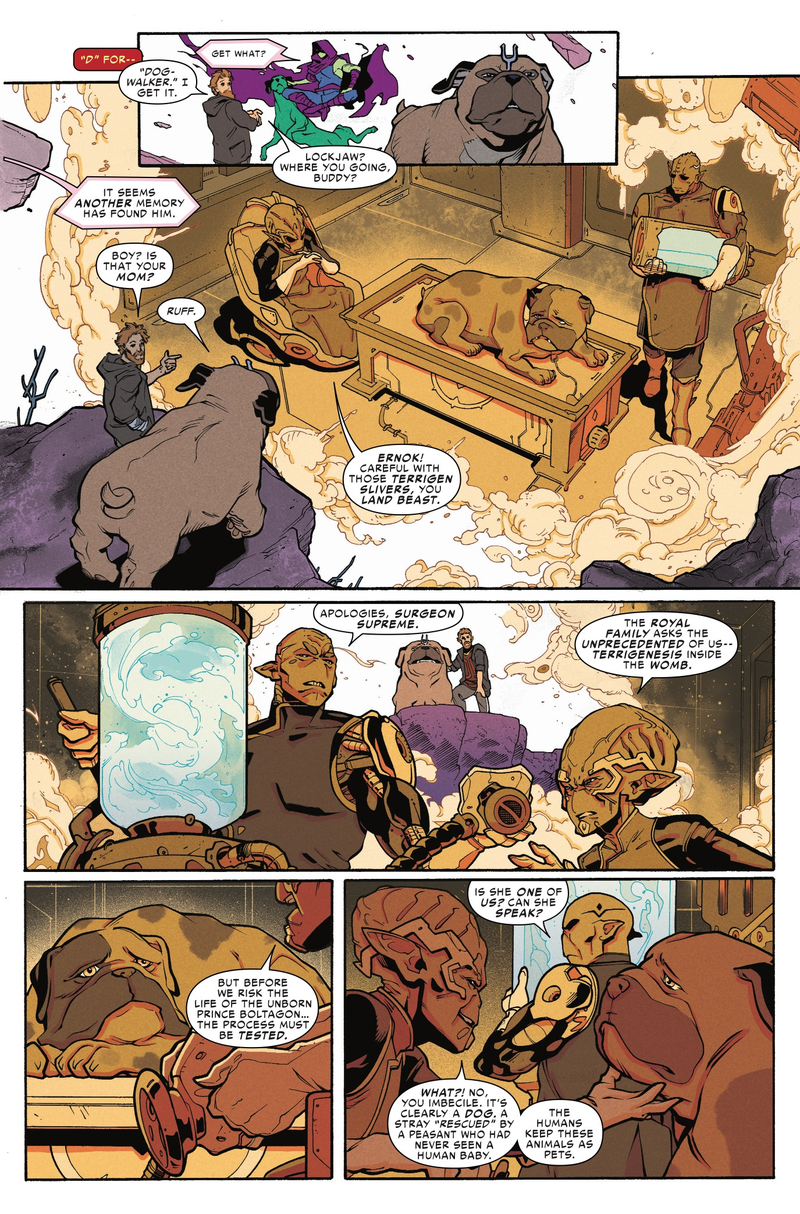 Illustration for article titled Lockjaw’s true origin is revealed in this exclusive preview